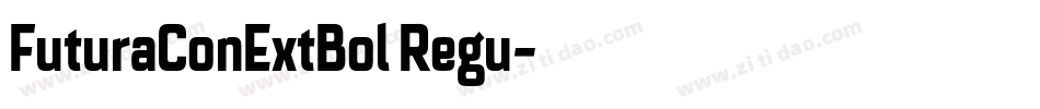 FuturaConExtBol Regu字体转换